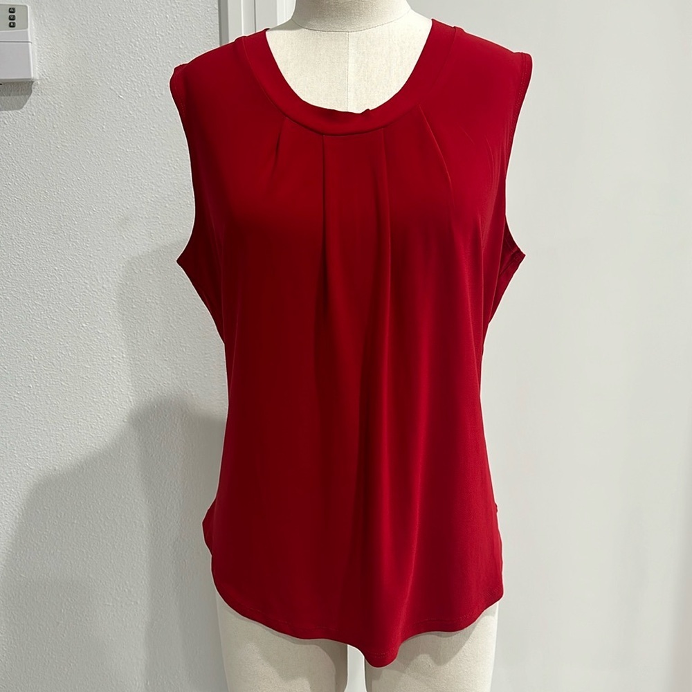 Elie McCarthy Red Sleeveless Top - XL